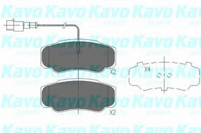 KAVO PARTS kbp6585 -  Комплект тормозных колодок, дисковый тормоз
